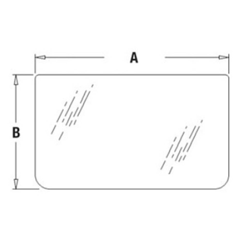 Front Lower Cab Glass Fits John Deere Fits Hitachi Excavator AT154431 4289521
