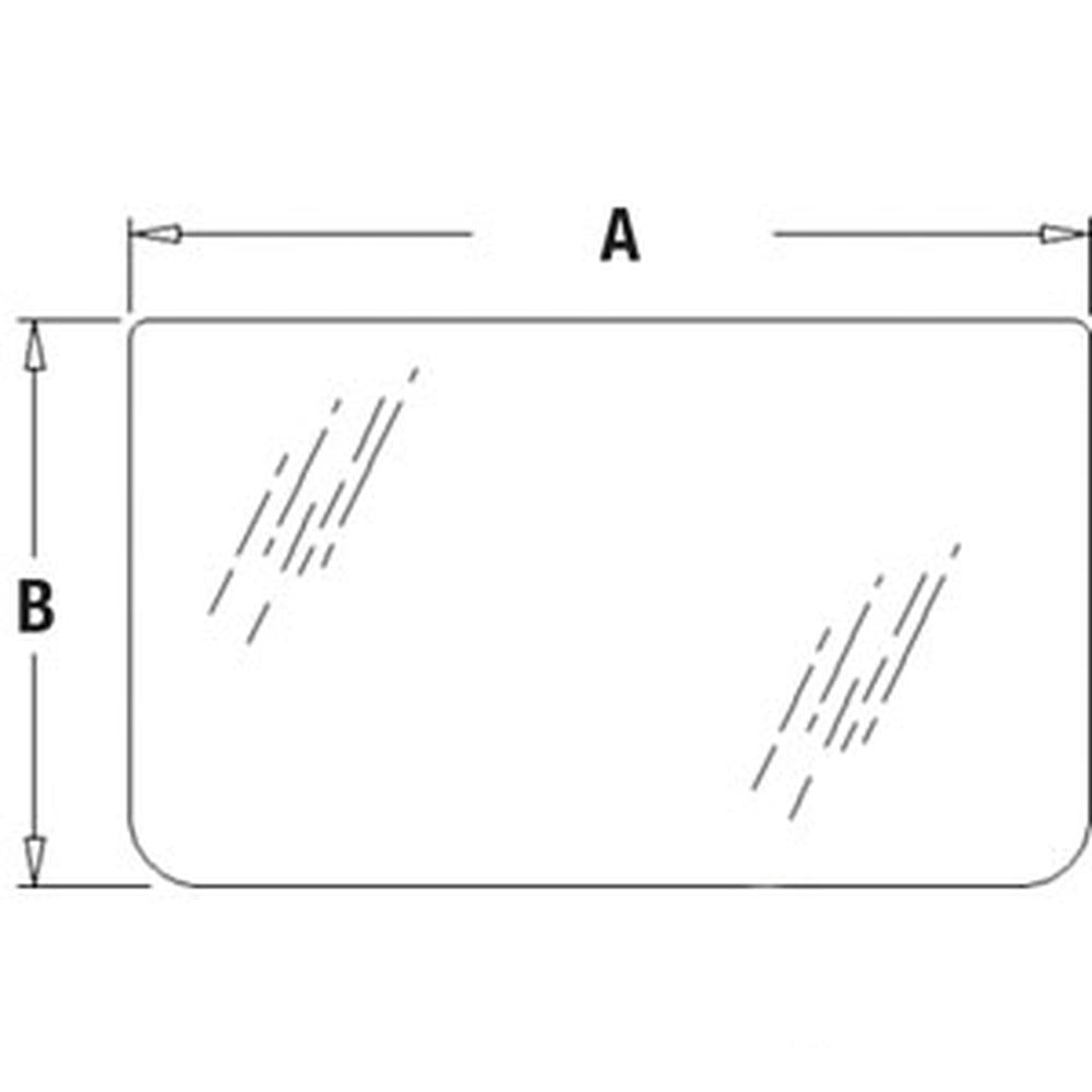 Front Lower Cab Glass Fits John Deere Fits Hitachi Excavator AT154431 4289521