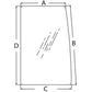 Glass AT183084 fits Hitachi EX110-5 EX160-5 Ex750Lc-5