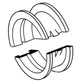 Flanged Thrust Bearing (0.10") Fits John Deere Replaces AT21132