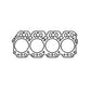 HS3243VY Head Gasket Set Fits John Deere Tractor 1010 Gas Engine 115