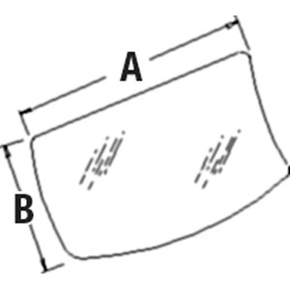 Lower Windshield Glass Fits Hitachi Replaces 4369588