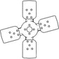 New AT23180 Fits John Deere 4 Blade Fan 300 350 350B 820 830 1020 1520 2040 2240