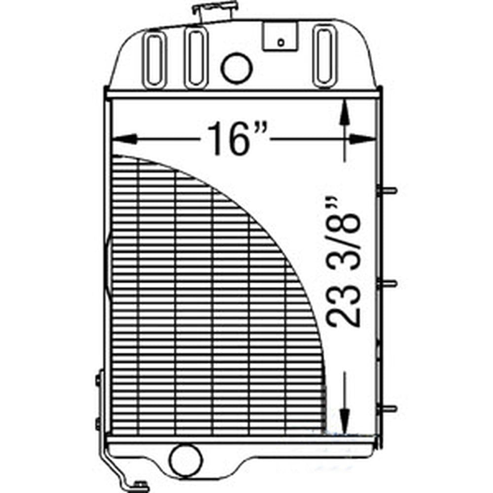 AL66474 AT26474 Radiator Fits John Deere 2840 3030 3120 3130