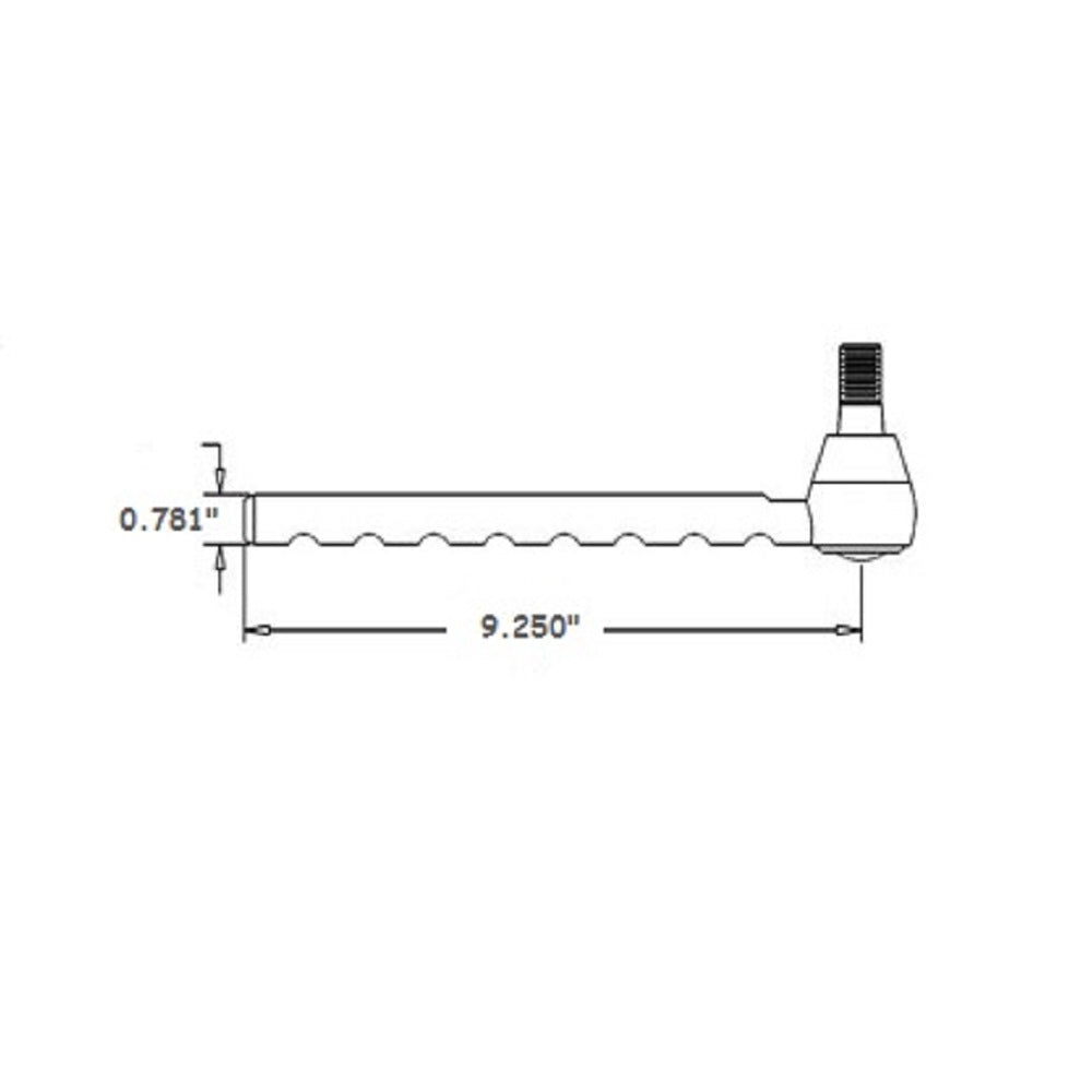 Long Outer Tie Rod End Fits John Deere Replaces 104788
