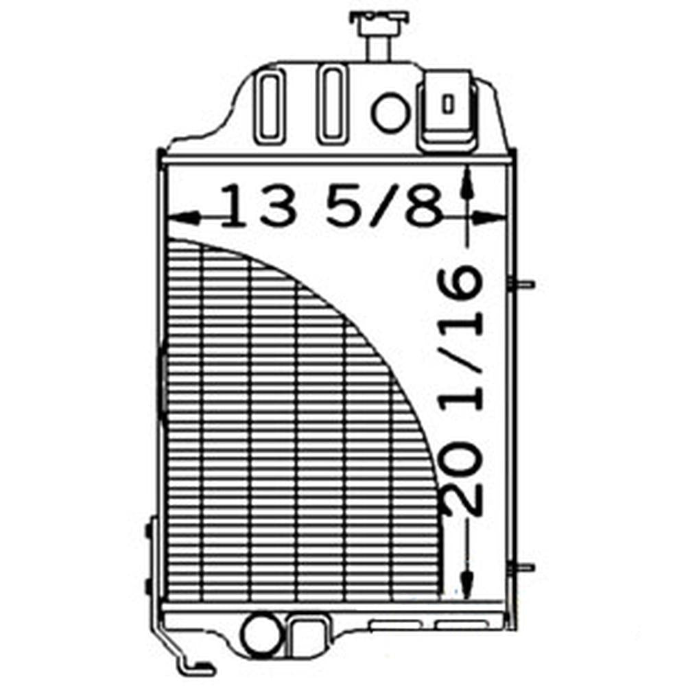 AT32527 Radiator Fits John Deere Backhoe 310 310A 310B 401D 401