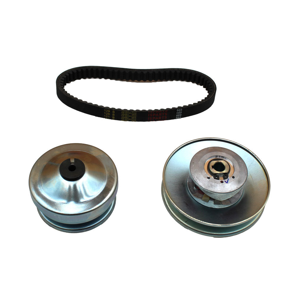 Torque Converter with Drive Belt and Rear Driven Clutch Pulley Fits Predator