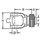 AW28848 Fits John Deere Rotary Cutter Slide Collar Tractor Yoke 2018 8CV BP57308
