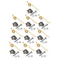 Pack of 10 Hay Rake Teeth & Hold Down Clips Fits New Holland Replaces 280744