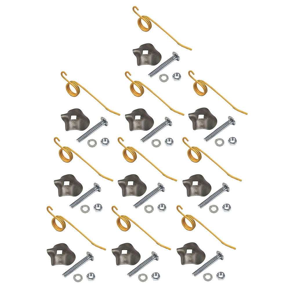 (10)Ten Teeth w/Brackets Fits New Holland Hay Rake 55 56 57 256 258 64562 792493