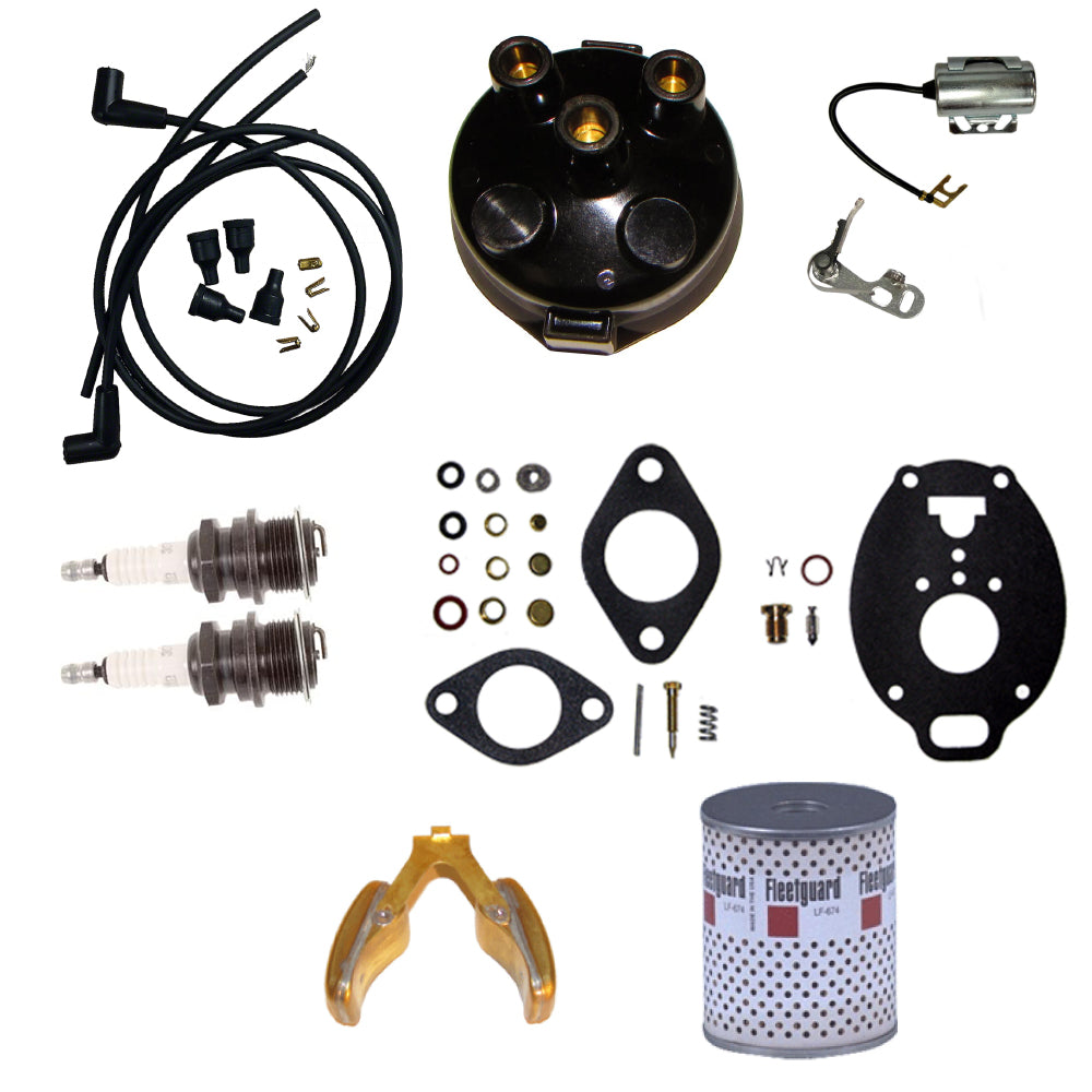 Tractor Tune Up & Carburetor Kit Fits John Deere 320 330 40 420 430 M MT 2 Cyl.