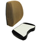 Seat Cushion Set - Brown Fabric - Fits John Deere 4055 4255 4455 4555 4755 4955