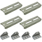 (4)- 8" Boat Trailer Swivel Top Bunk Board Brackets Bolster Galvanized NEW