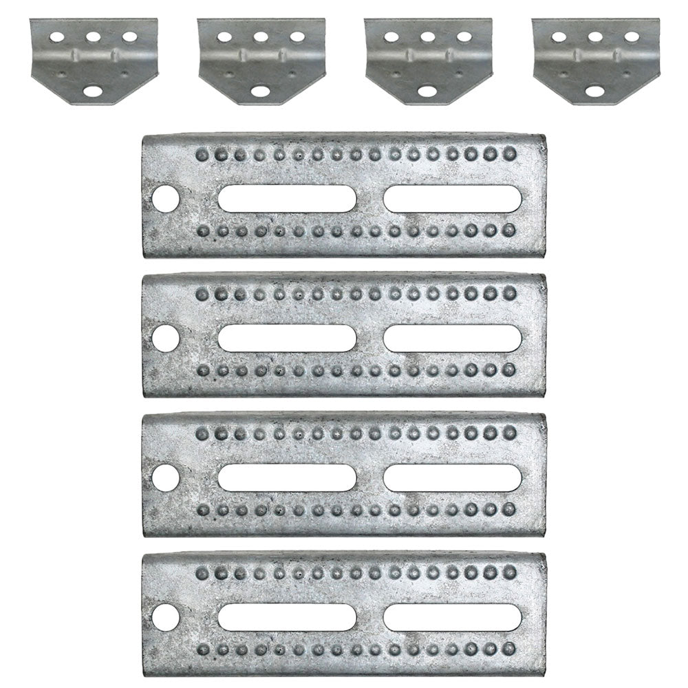 Qty. 4: 8" Bunk Board Bracket Kits  Fits Universal Products Replaces 81210-x4