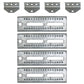 (4)- 8" Boat Trailer Swivel Top Bunk Board Brackets Bolster Galvanized NEW