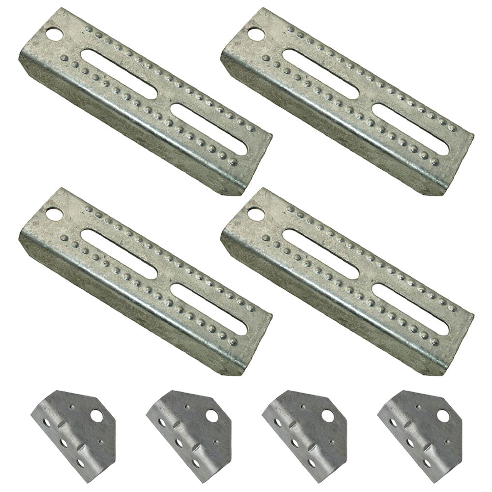 Qty. 4: 8" Bunk Board Bracket Kits  Fits Universal Products Replaces 81210-x4