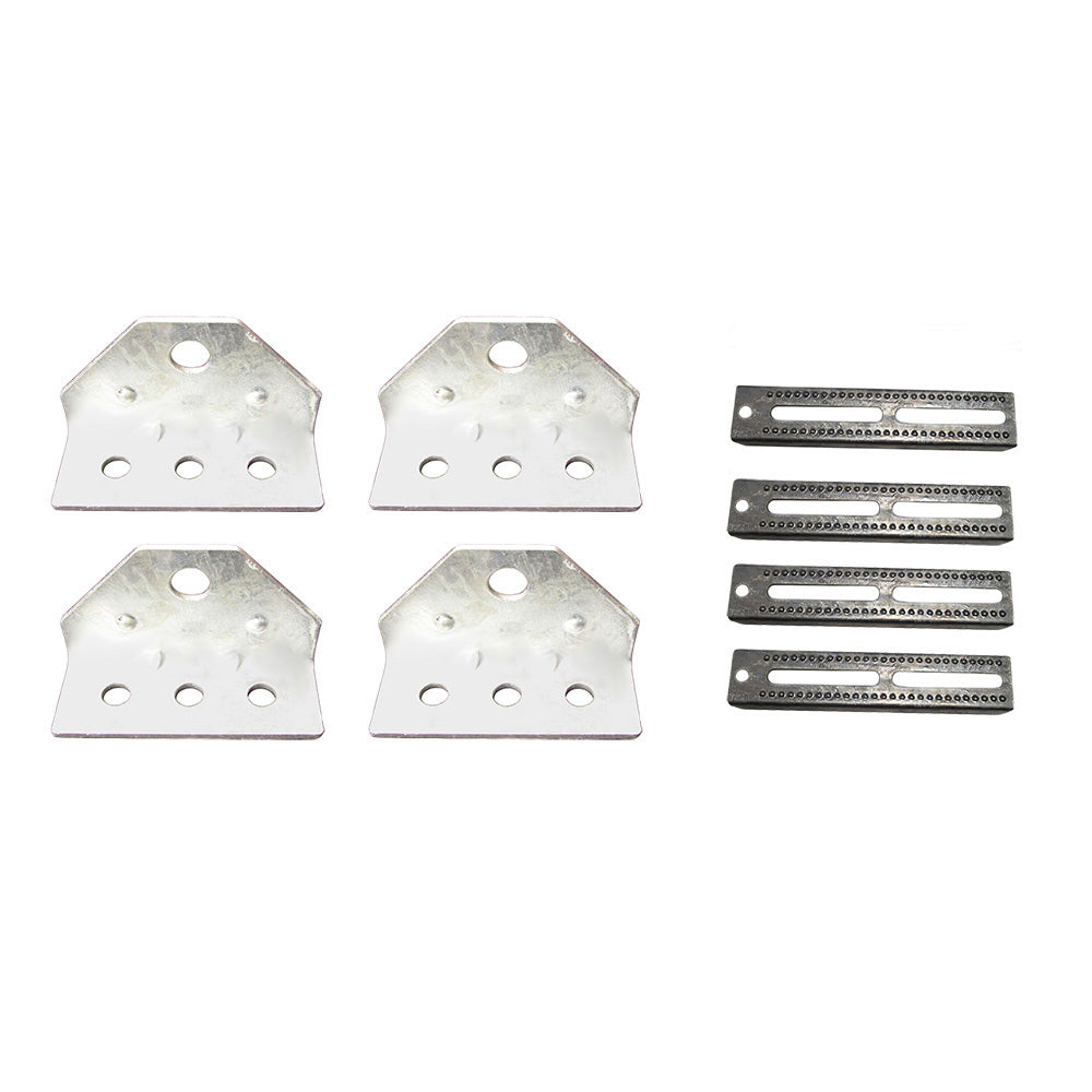 (4) Pontoon Boat Trailer 12" Bolster Bunk Board Adjustable Swivel Bracket Kits