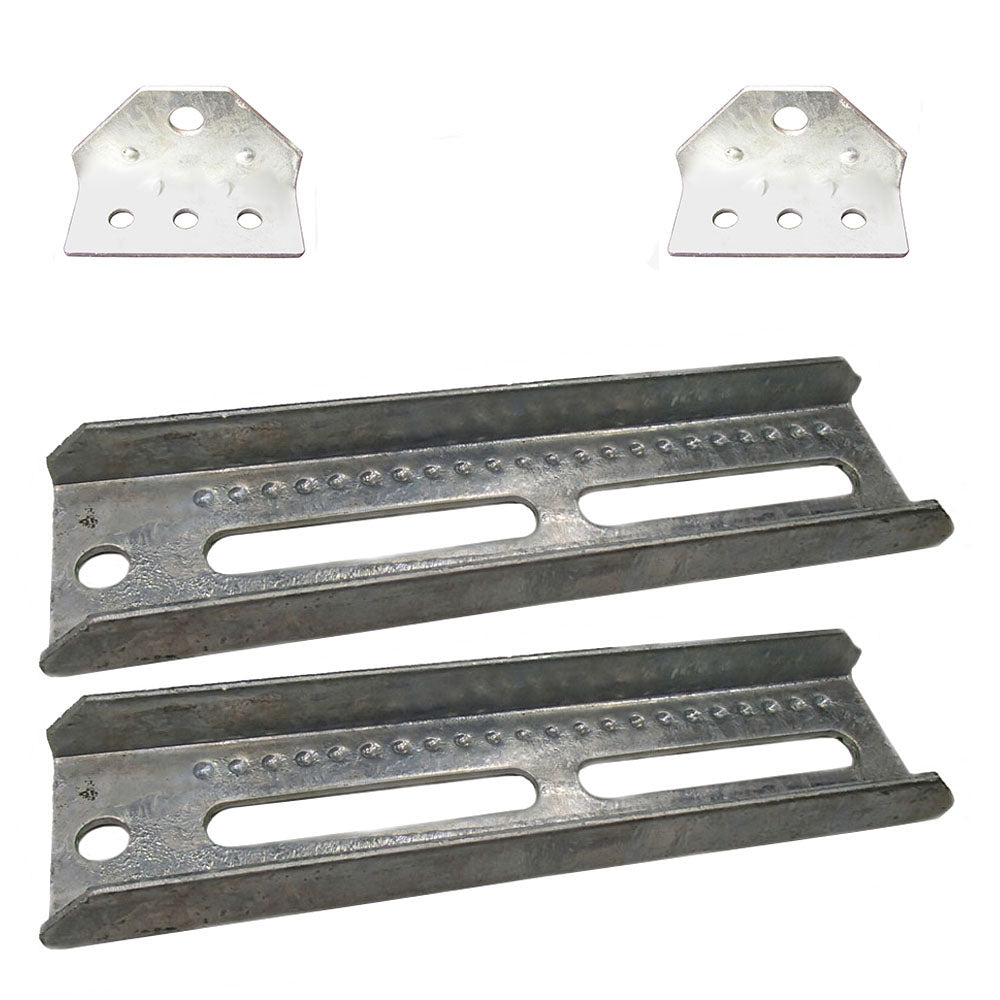 Two 10" Bunk Bolster Swivel Brackets for EZ Loader & Venture Boat Trailer
