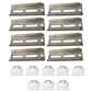 Set of (8) 8" Bunk Bolsters with Top Angle Swivel Brackets for Boat Trailers