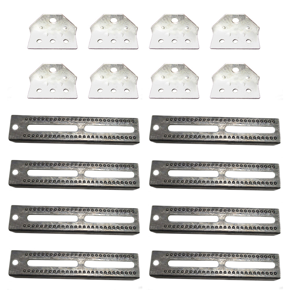 Set of (8) 12" Bunk Bolster w/ Top Angle Swivel Brackets for Trailers