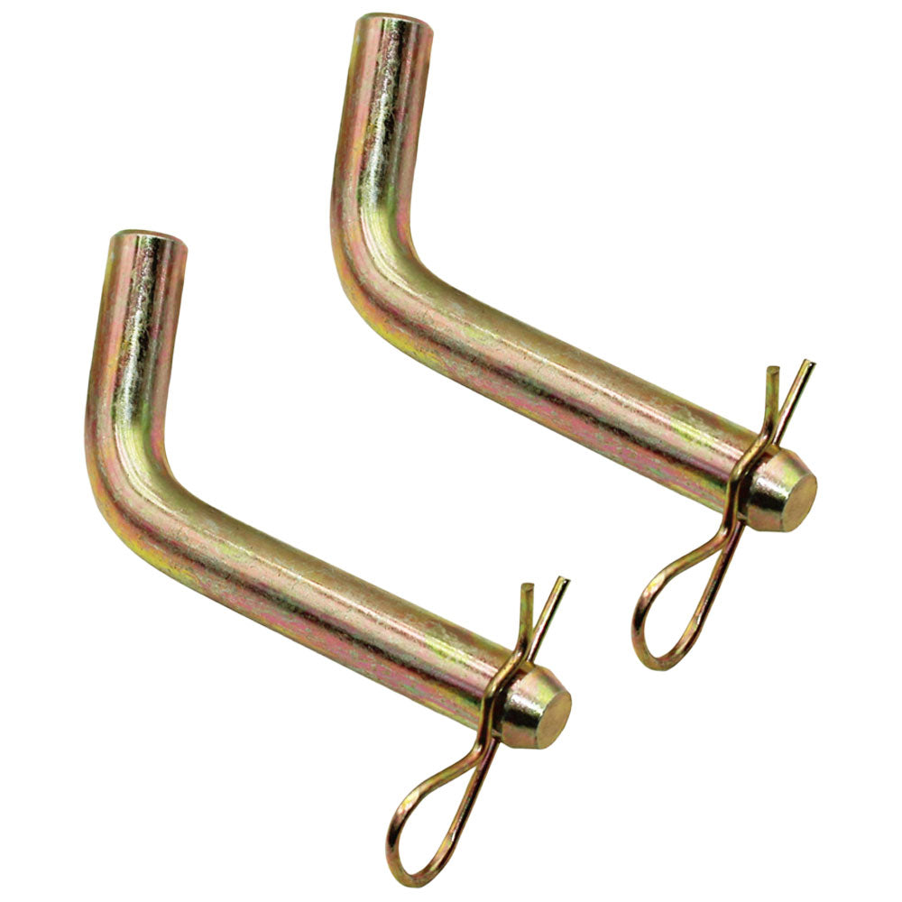 Two (2) Universal Tractor Bent Hitch Pins 3" Long Fits John Deere 1/2" Diameter