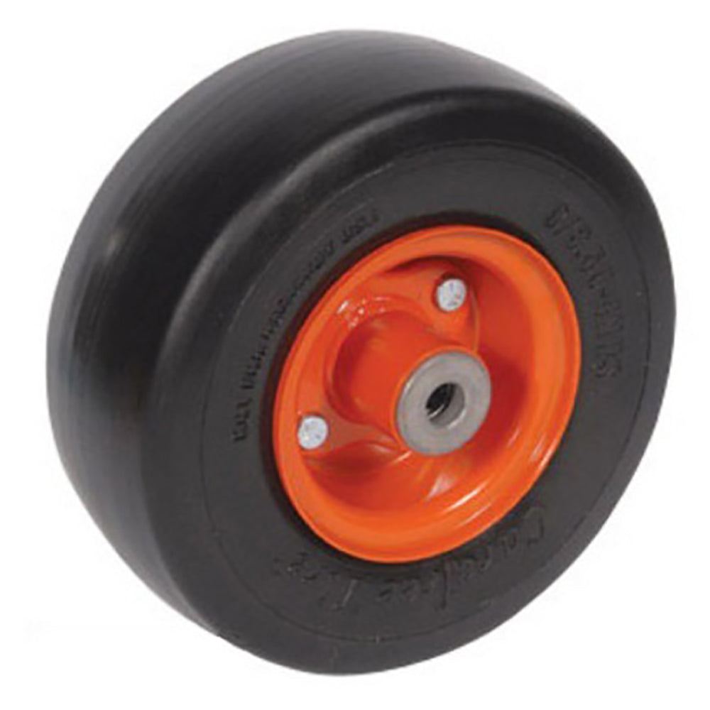 Front Mower Deck Wheel-Smooth 9X3.5X4 Solid Orange Fits Kubota