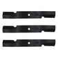Set of 3 XHT 52" Mower Blades to fit Fits Ferris Snapper 5101756 icd Deck