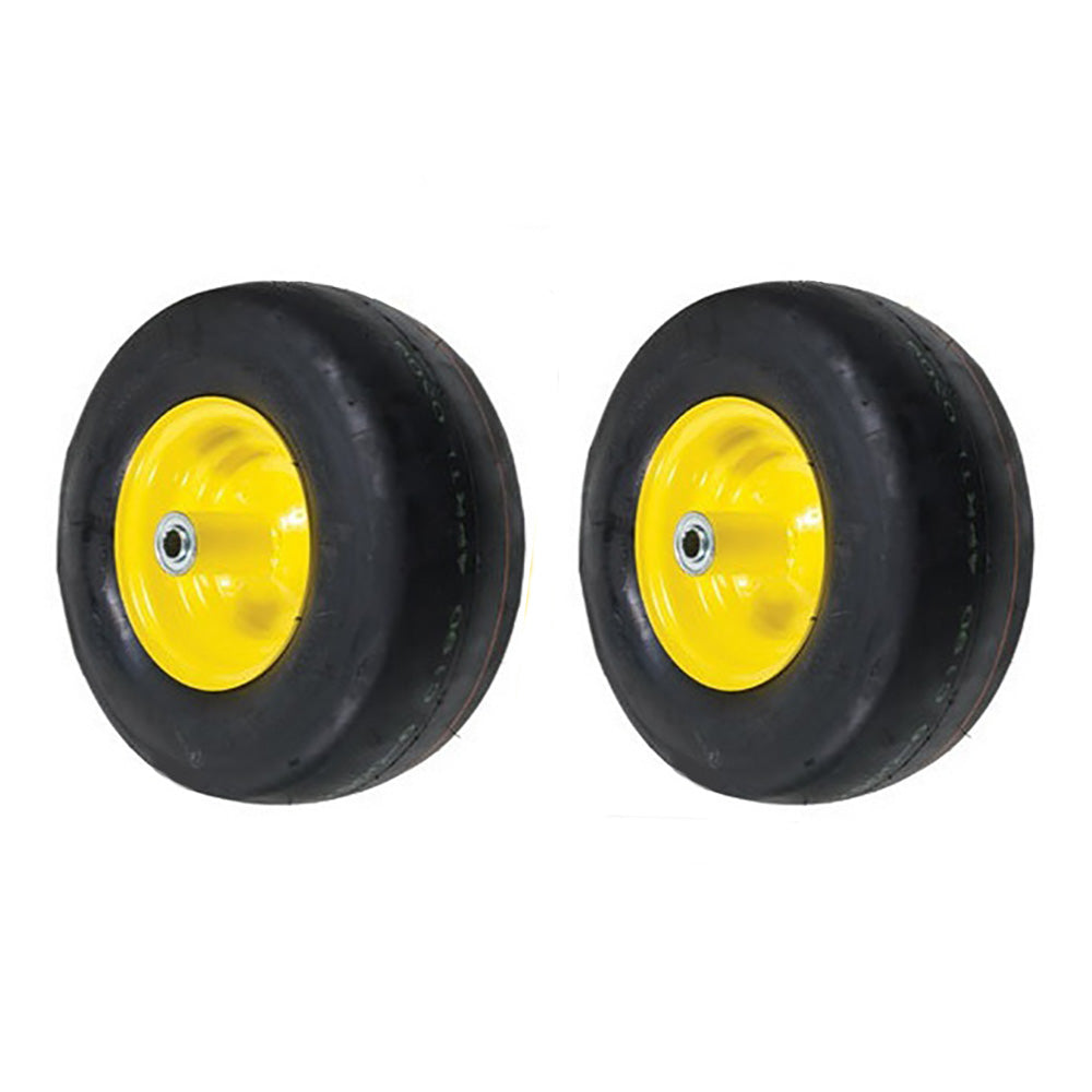 Qty 2: Smooth Flat Proof Wheels  Fits John Deere Replaces TCA12430