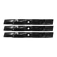 M158112 High Lift Lawn Mower Blade (3) Pack Fits John Deere Z465 Z535M Z540M