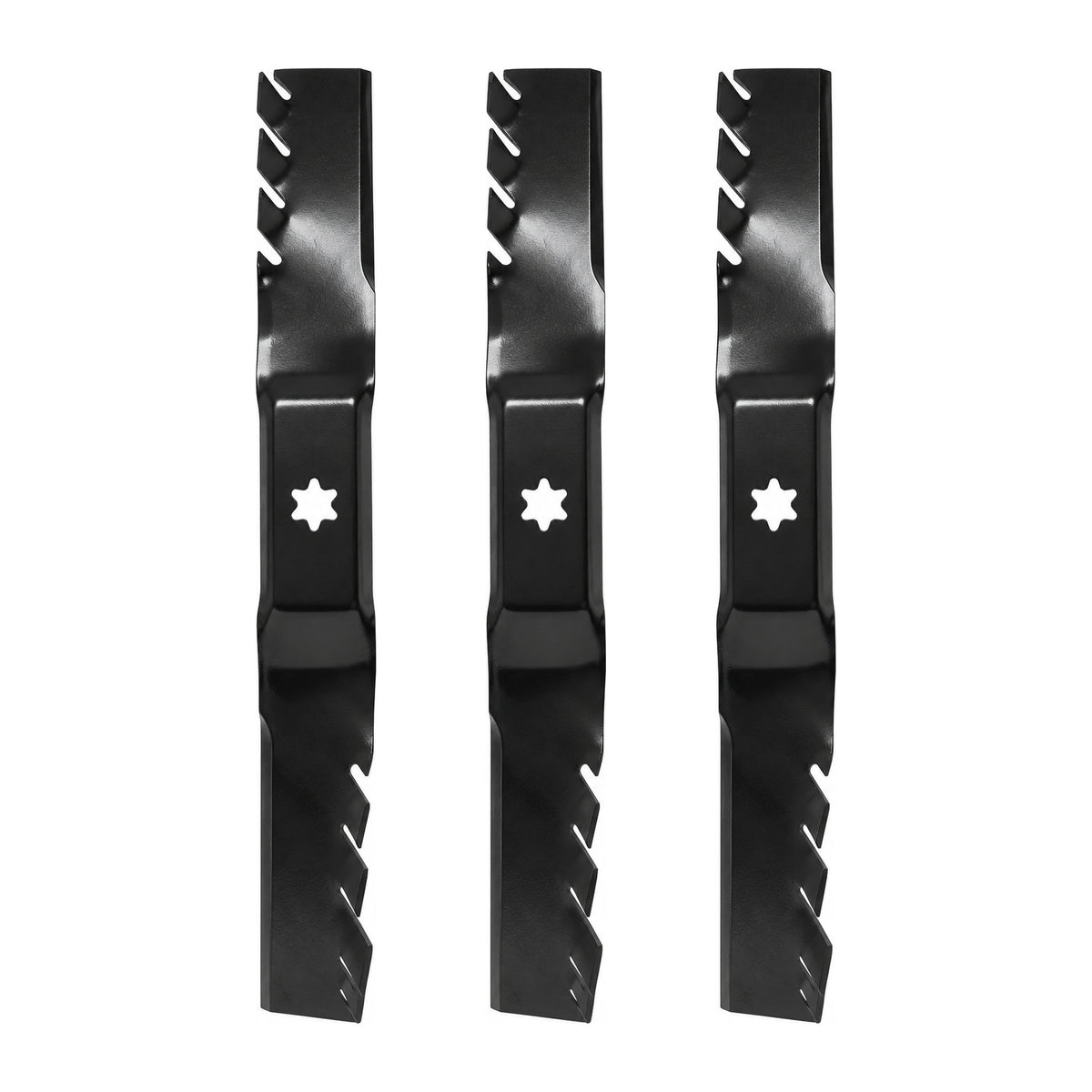 742-05056 Mulching Lawn Mower Blades (3) Pack Fits Troy Bilt Super Bronco 54