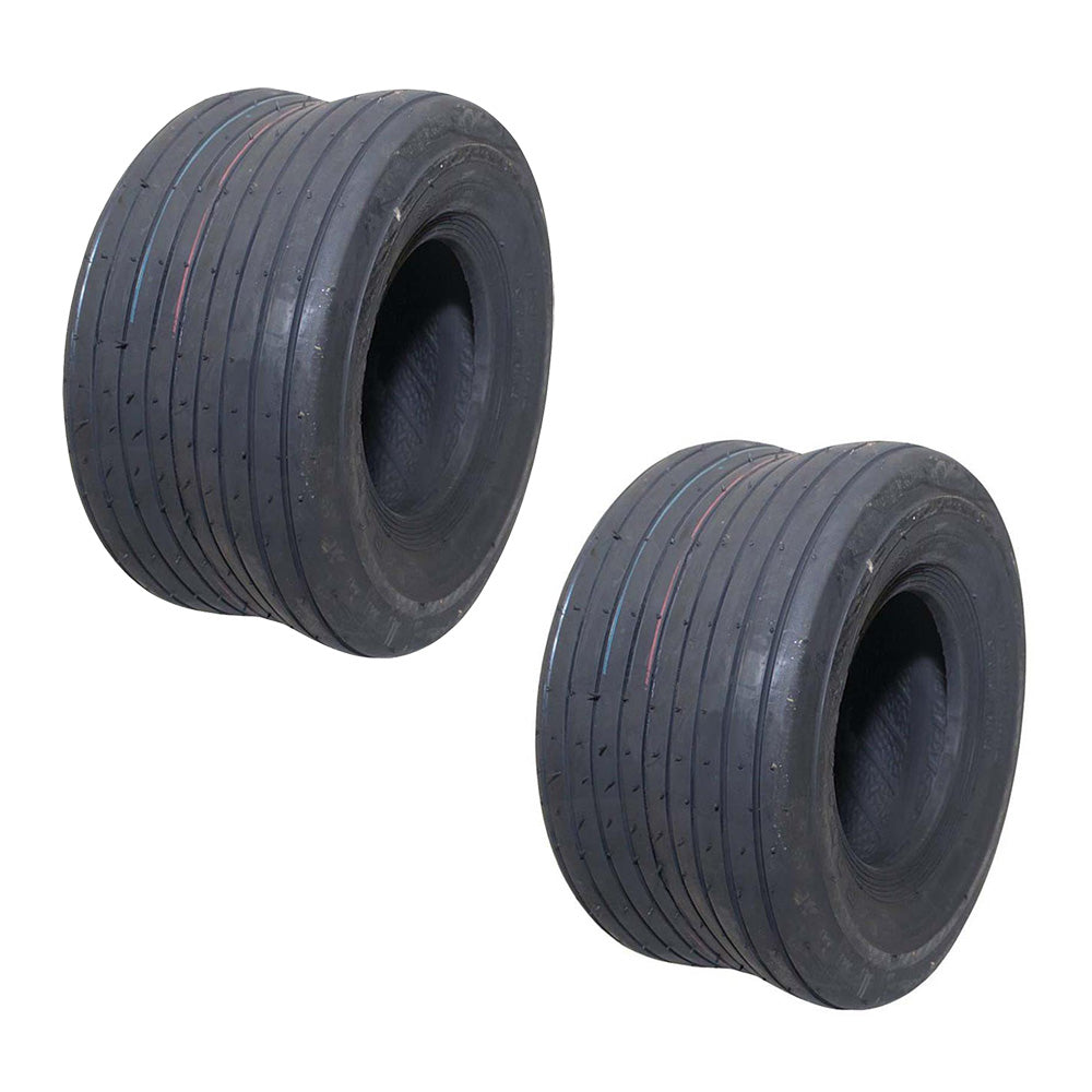 (2) Ribbed Tires Fits Grasshopper 482355 13x6.50-6 fits Rear Tailwheels