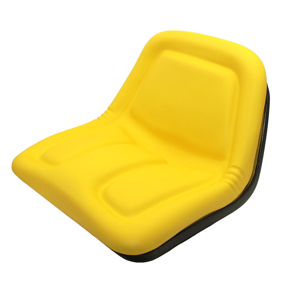 Yellow High Back Seat Fits John Deere Replaces AM103284