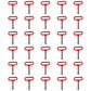 Qty 30: Red Handle Hitch Pin Fits Universal Products Replaces B504050_x30