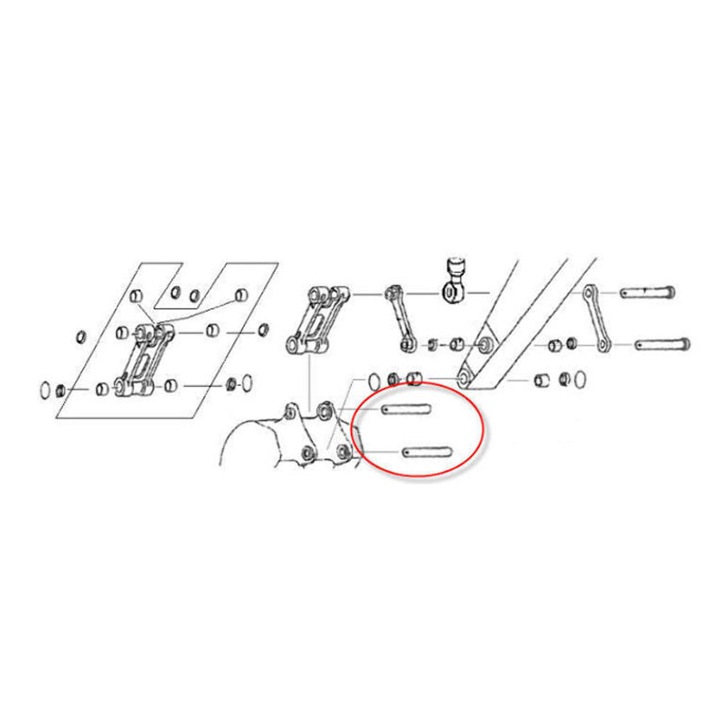 2419P1664D1 Fits CAT Fits Caterpillar Crawler Excavator Bucket Linkage Pin S