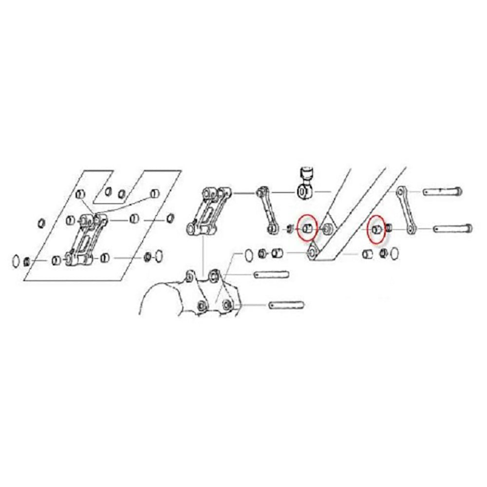 B05T0041C2 Bushing Fits KOBELCO  SK200 Series III IV & V, SK210