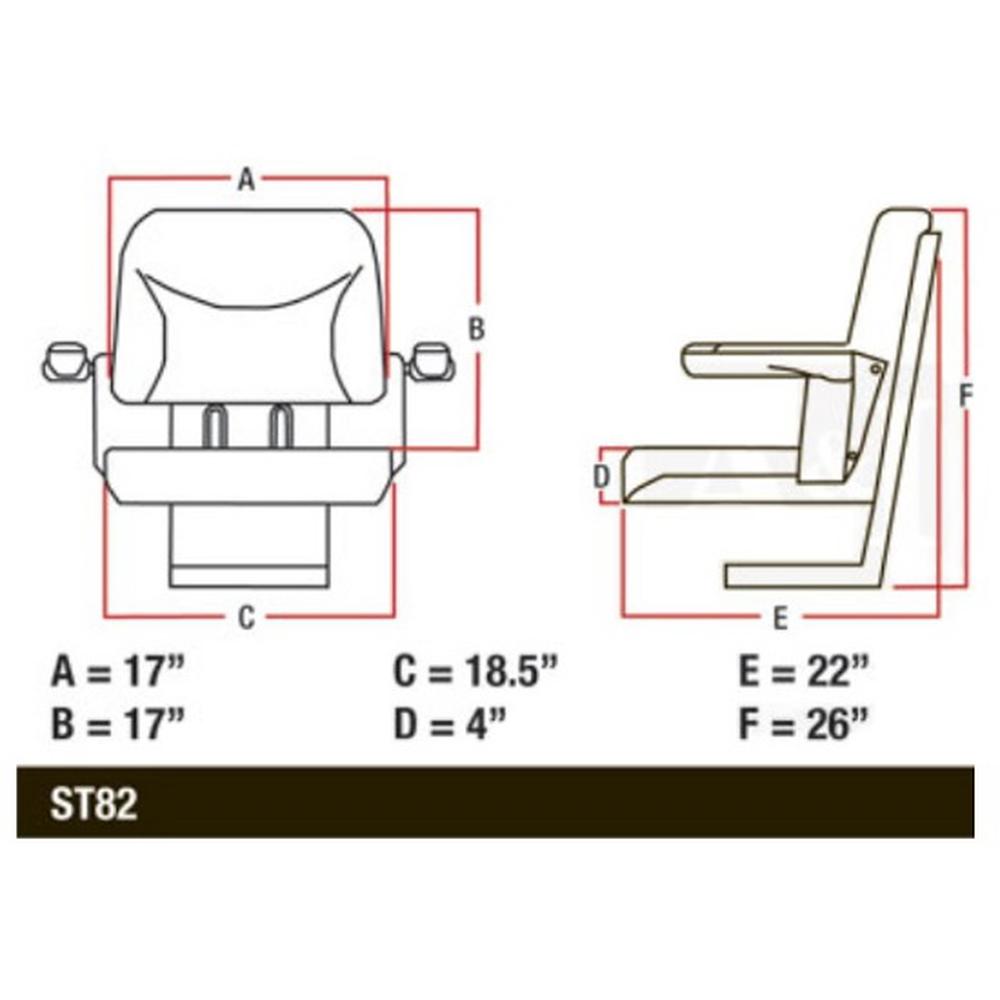 BIG BOY Seat Blue Fits Ford Tractor 2000 3000 4000 5000 6000 7000