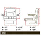 Deluxe big boy suspension Seat Blue fits many models check bolt pattern