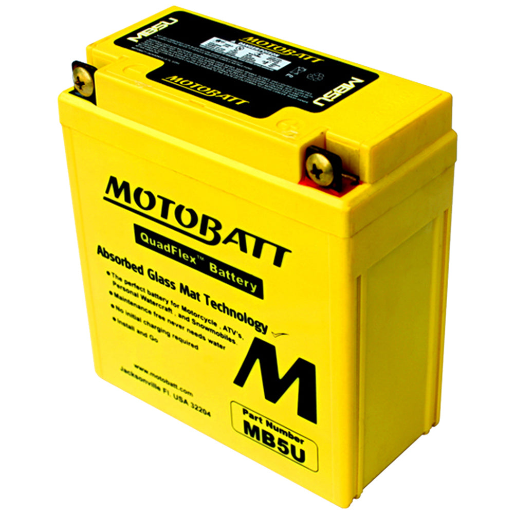 12N53B Universal 7.0AH Fits Motobatt Battery With 10 Hour Life YB5LB
