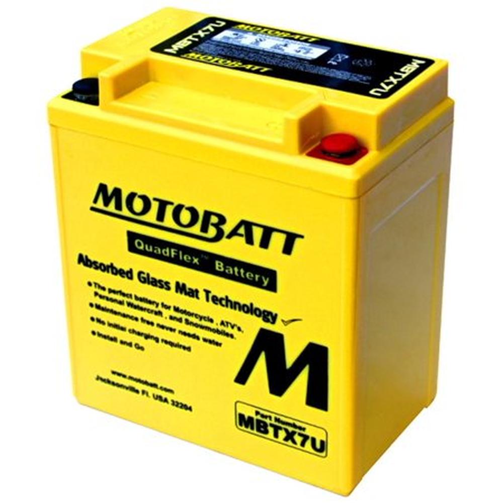 YTX7LBS Universal Fits Motobatt Battery With 10 Hour Life