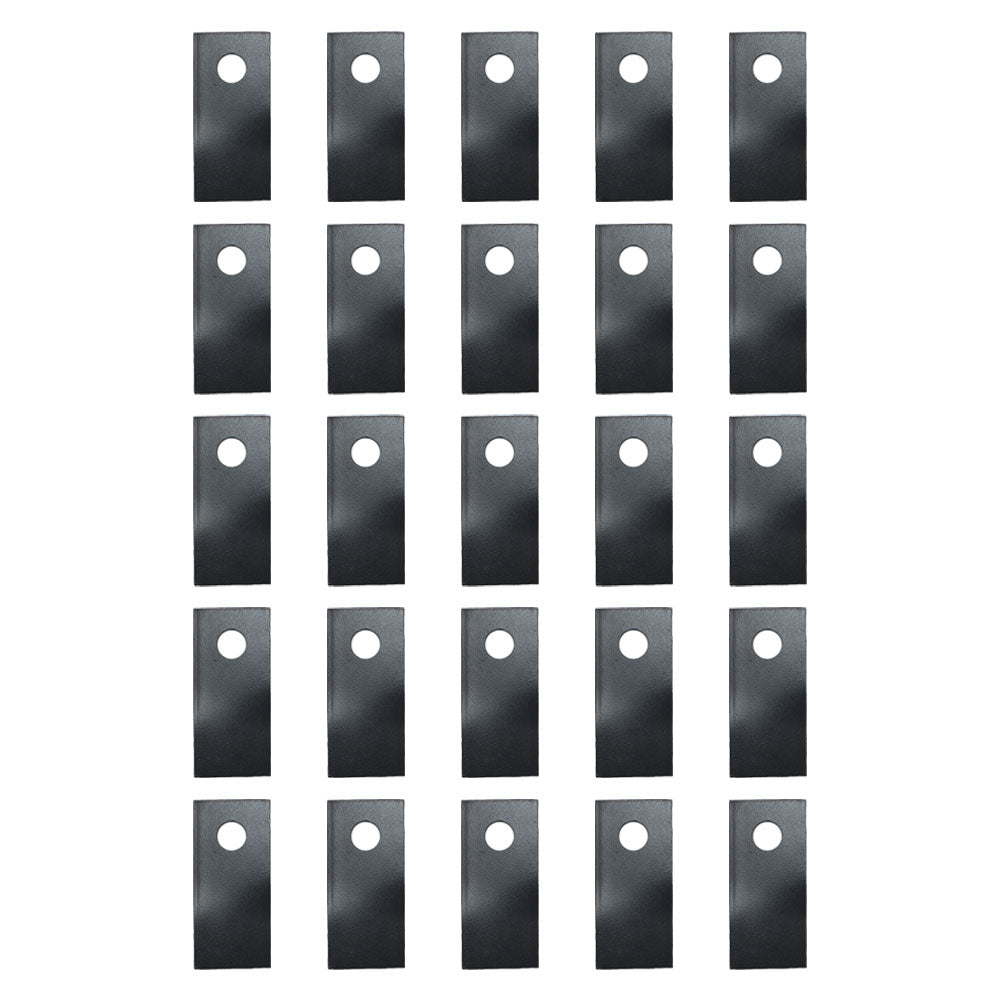 25 of Disc Mower Blades Left Hand 95 MM x 45 MM w/ 16.25 MM Hole 561-512-10