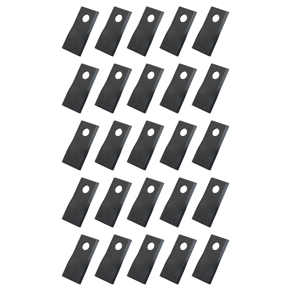 25 of Disc Mower Blades Left Hand 95 MM x 45 MM w/ 16.25 MM Hole 561-512-10
