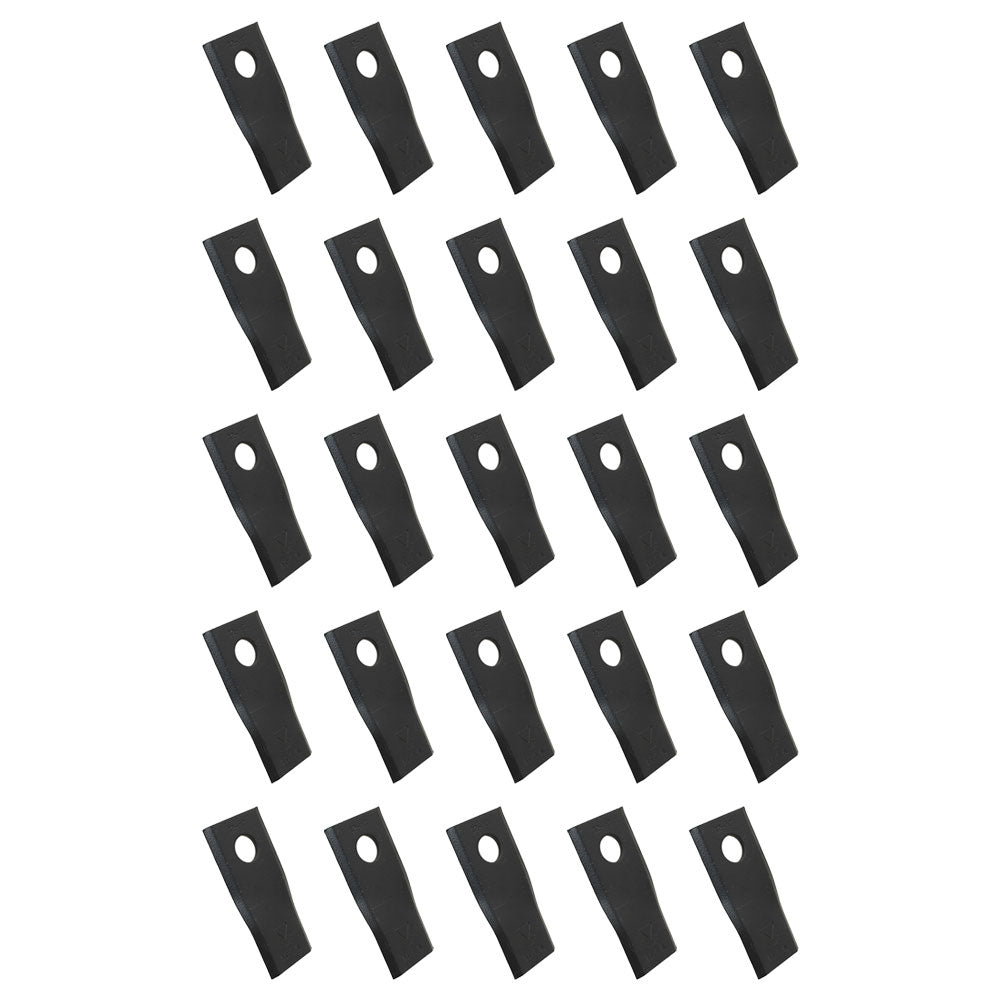 Qty. 25: Left Hand Disc Mower Blade Fits John Deere Replaces CC20500