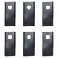 Qty. 6: Left Hand Disc Mower Blade
 Fits Kuhn Replaces 561-512-10