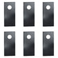 21009432 Qty. 6: Left Hand Disc Mower Blade
 Fits Sitrex