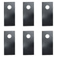 766726 Qty. 6: Left Hand Disc Mower Blade
 Fits Ford/New Holland