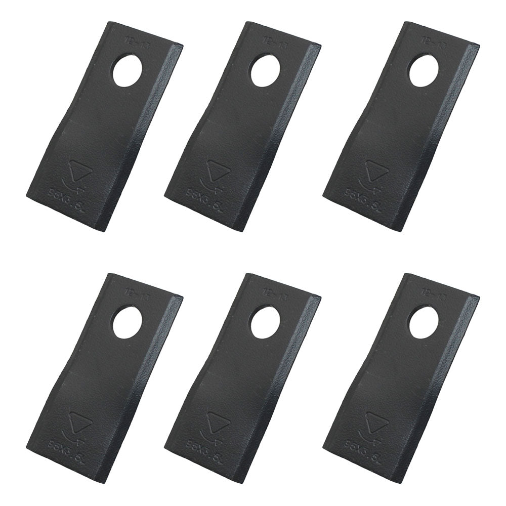 21009432 Qty. 6: Left Hand Disc Mower Blade  Fits Sitrex