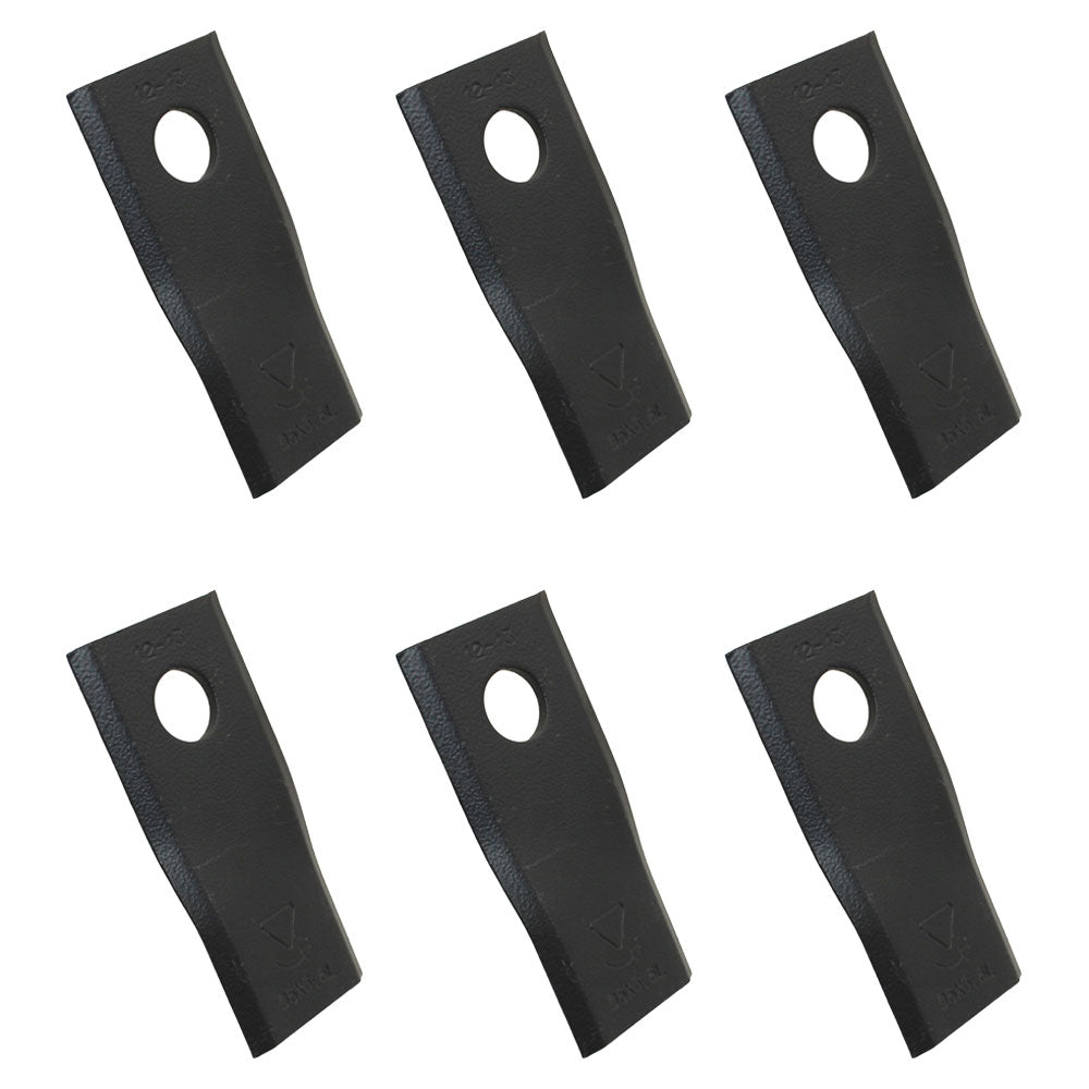 613728 Qty. 6: Left Hand Disc Mower Blade  Fits GEHL