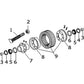 ROTARY CUTTER HUB REPAIR KIT. PART # 80A311. W/BEARINGS, SEALS, BOLT. C-APPS