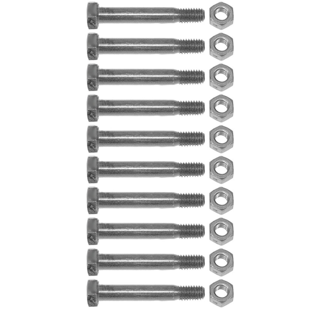QTY 10: Shearbolt With Nut
 Fits John Deere Replaces 80A141