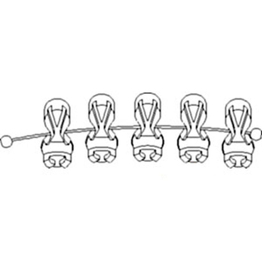 491-051 Set of 5 Rake Bones Fits Atlas Fits Ford/New Holland Fits Gehl